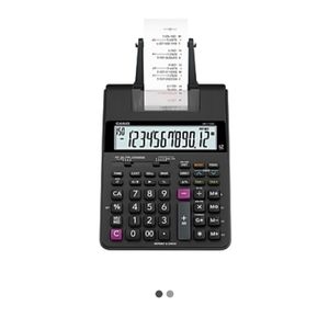 Casio Calculator, black,  desktop printing calculator